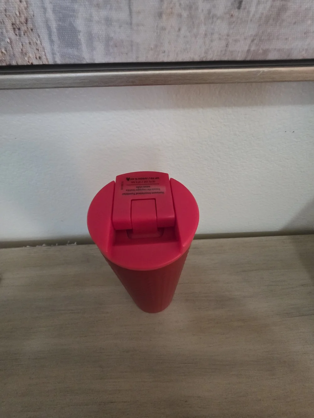 Starbucks Cup Red Textured Travel Tumbler NWT SWEATER WEATHER